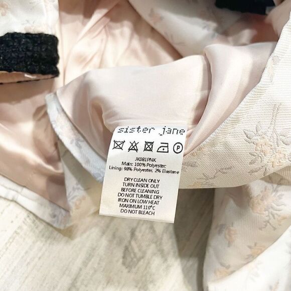 SISTER JANE Ray Floret Jacquard Jacket Size M - Picture 7 of 7